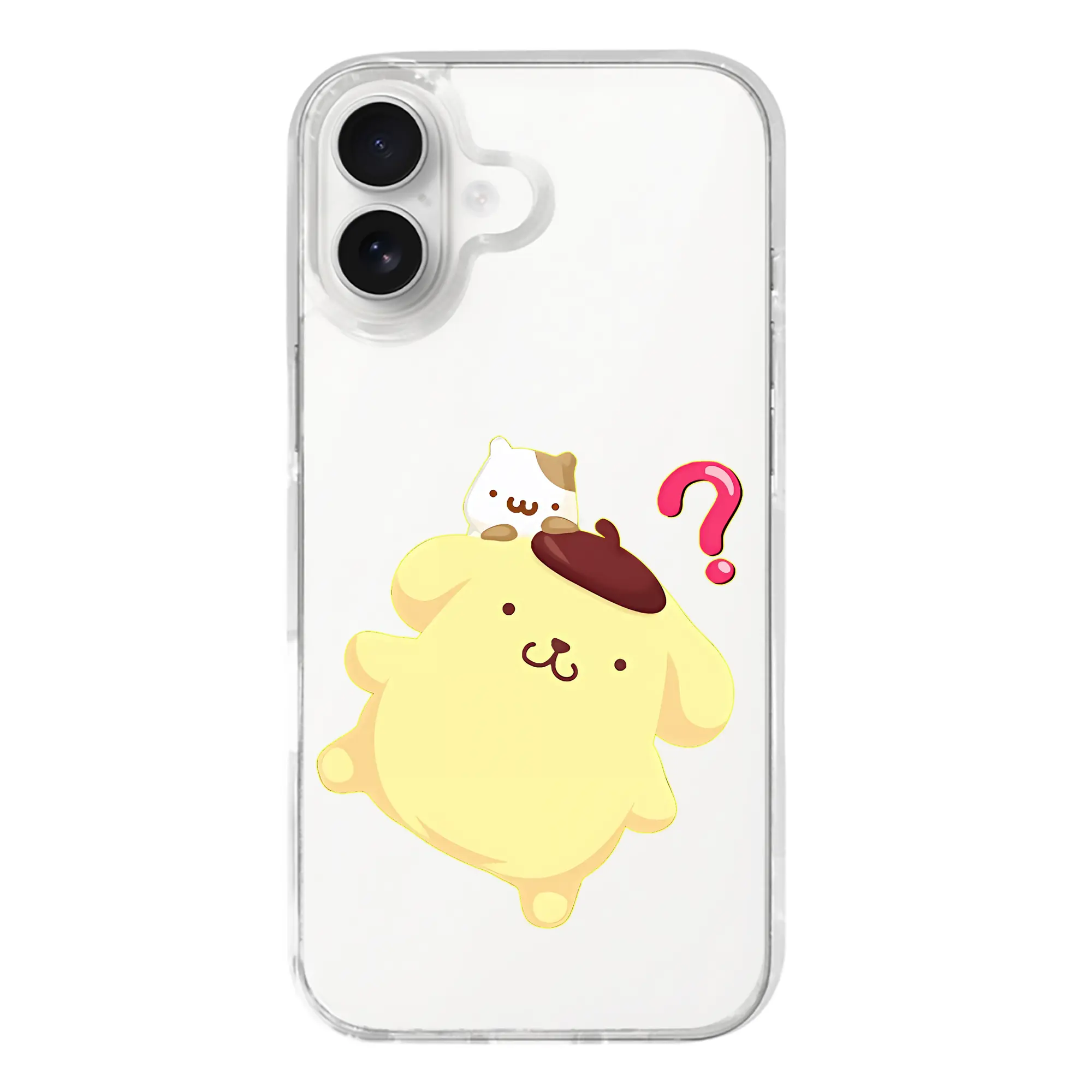 サンリオ グッズ,ポムポムプリン - iPhone 17シリーズ 透明スマホケース – 薄型・耐衝撃・精密フィット保護カバー